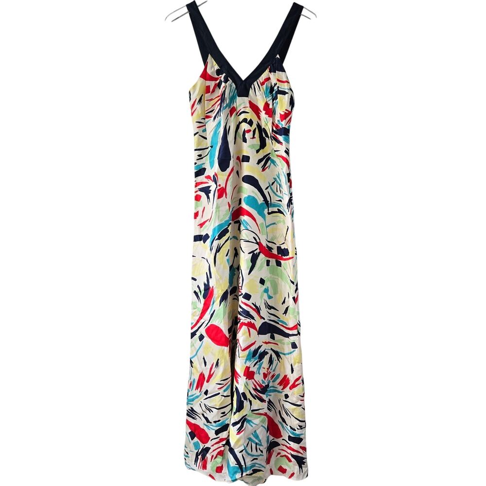 Graham & Spencer NEW Silk Maxi Flowy Dress Colorful Vibrant Womens Size P XS NWT